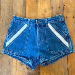 Free people denim shorts size 24 adorable EUC